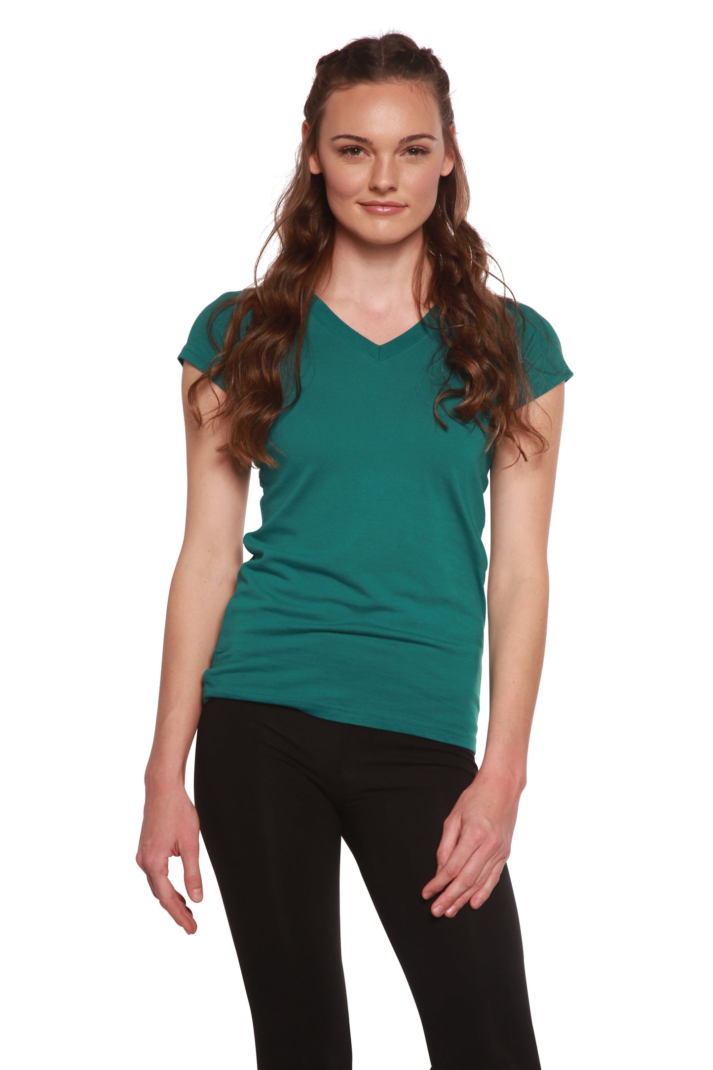 Relaxed Bamboo V-Neck
