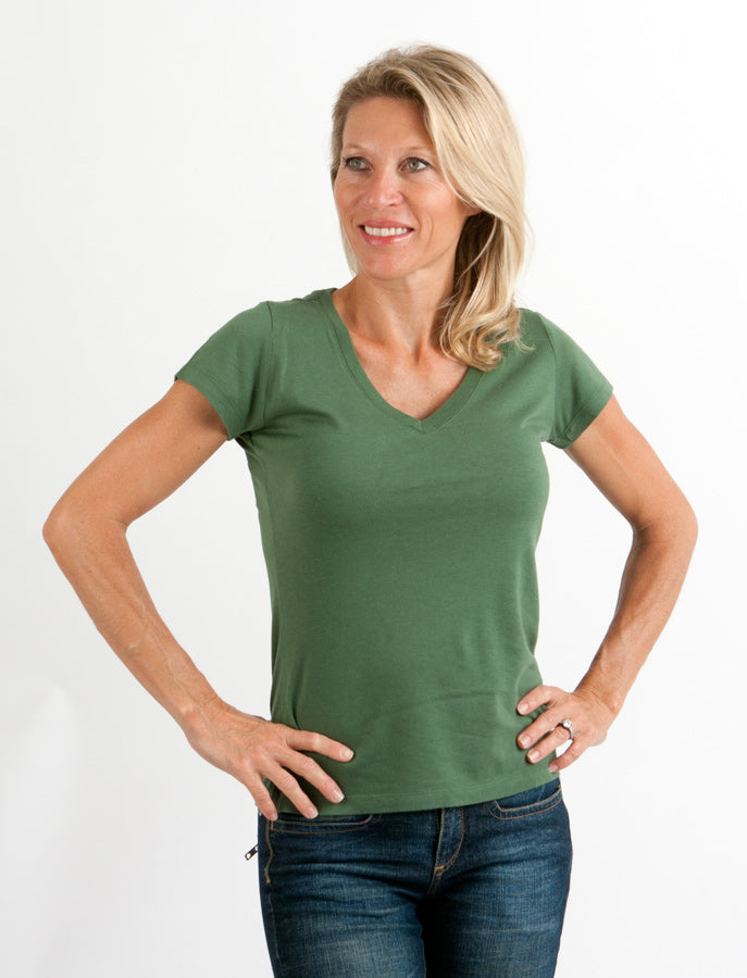 Relaxed Bamboo V-Neck