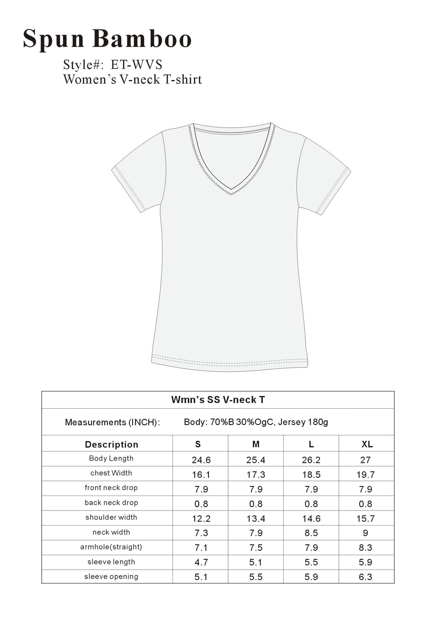 Relaxed Bamboo V-Neck