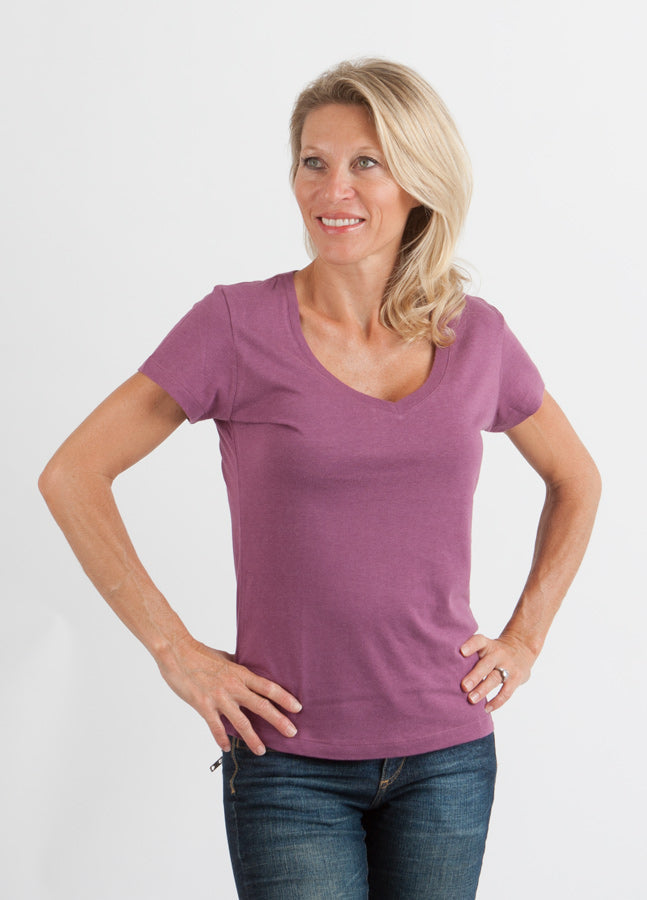 Relaxed Bamboo V-Neck
