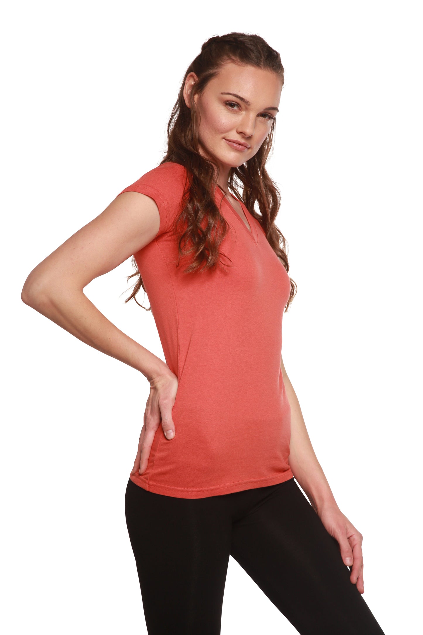 Relaxed Bamboo V-Neck