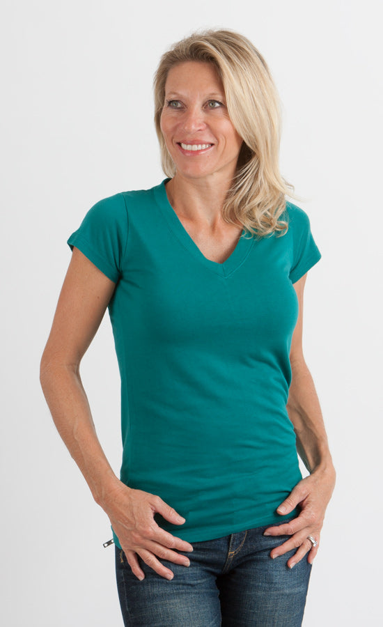 Relaxed Bamboo V-Neck