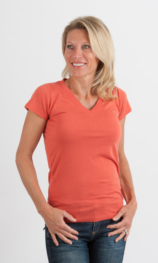 Relaxed Bamboo V-Neck